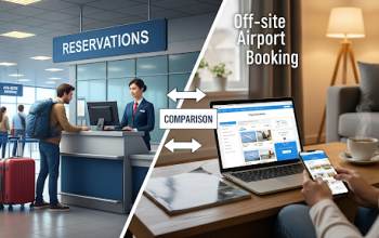 Is it better to book on-site or use off-site?