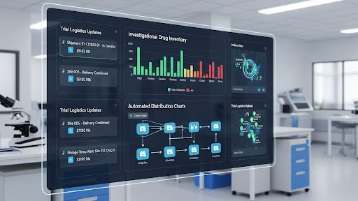 dashboard for modern clinical trial supply management & logistics