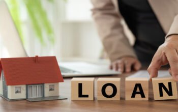 Loan for pensioners concept with wooden blocks spelling loan