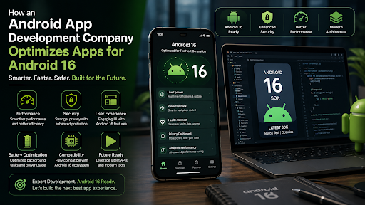 How an Android App Development Company Optimizes Apps for Android 16